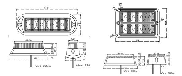 Surface Mounting LED Warning Deck Light Lighthead (LTDG41)