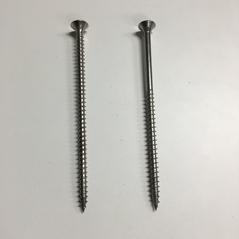 DIN7505 Double Countersunk Head Stainless Steel Pozi Chipboard Screw