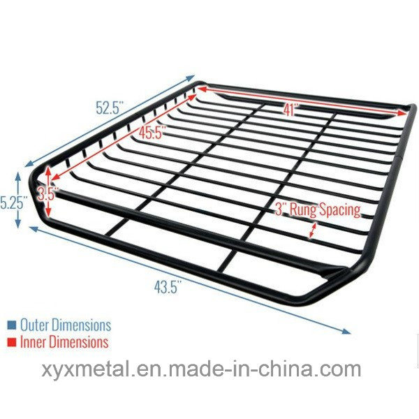 OEM Size Universal Power Coated Steel Roof Rack Basket Cargo Top Luggage Carrier