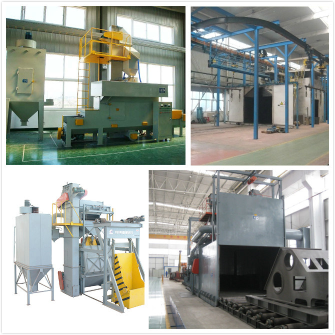 Huaxing ISO Crawler Shot Blasting Machine, Used for Foundry Factory, Brake Pad Manufacturing Shot Blasting Machine