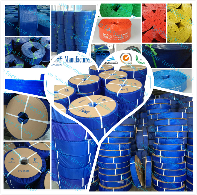 Customize PVC Agriculture Irrigation Flexible Lay Flat Discharge Water Pump Construction Hose