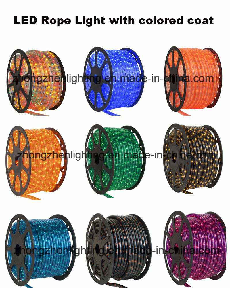 Low Voltage High Brightness Color Chasing Rgyb Muticolor LED Round Rope Light with Good