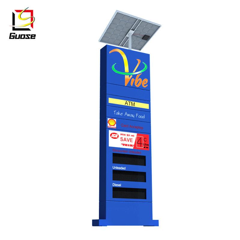 LED Pylon Sign Pylon Sign Design Gas Station Equipment