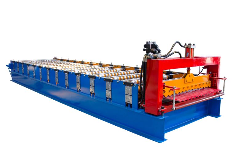 Metal Ridge Cap Corrugated aluminium Sheet Roof Making Roll Forming Machine