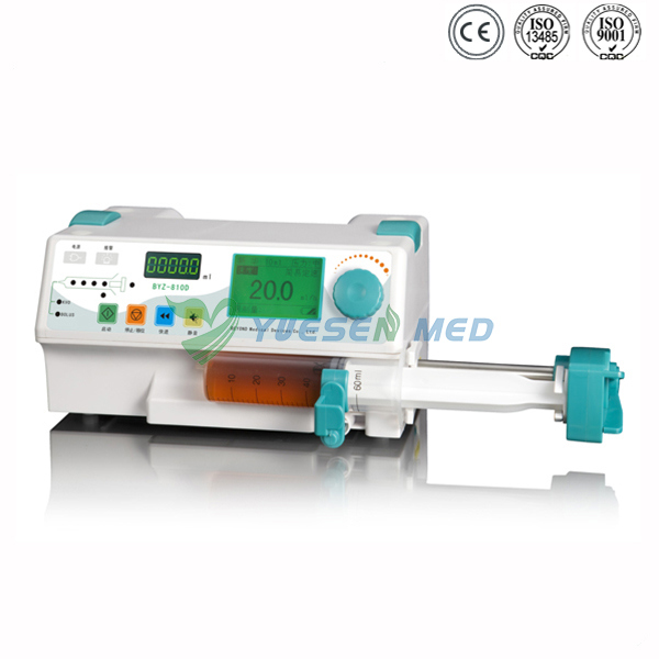 Yszs-810d Medical Portable ICU Drug Library Electric Syringe Infusion Pump