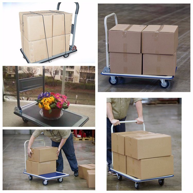 Easy Carrying Foldable Platform Hand Truck Used for Warehouse and Supermarket