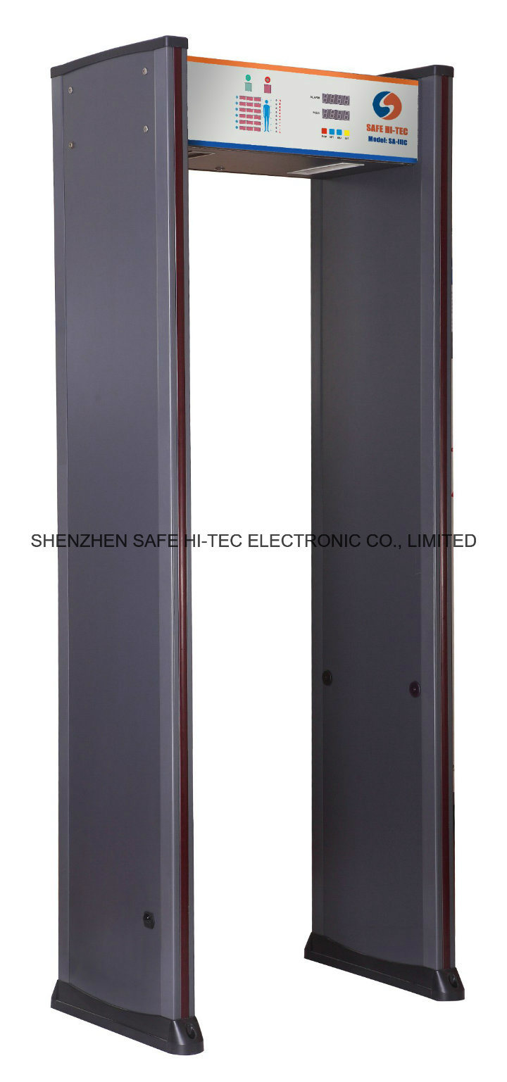 Stable Quality Door Frame 6 Pinpoint Zones Walk Through Metal Detector SA-IIIC