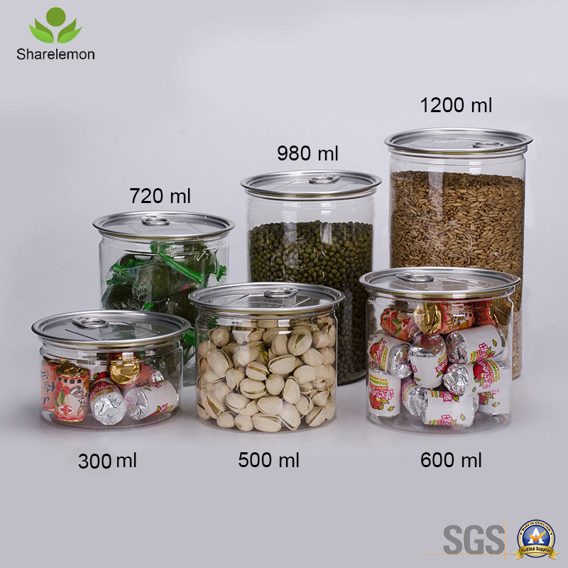 300ml Plastic Food Grade Jar with Cap for Food Storage