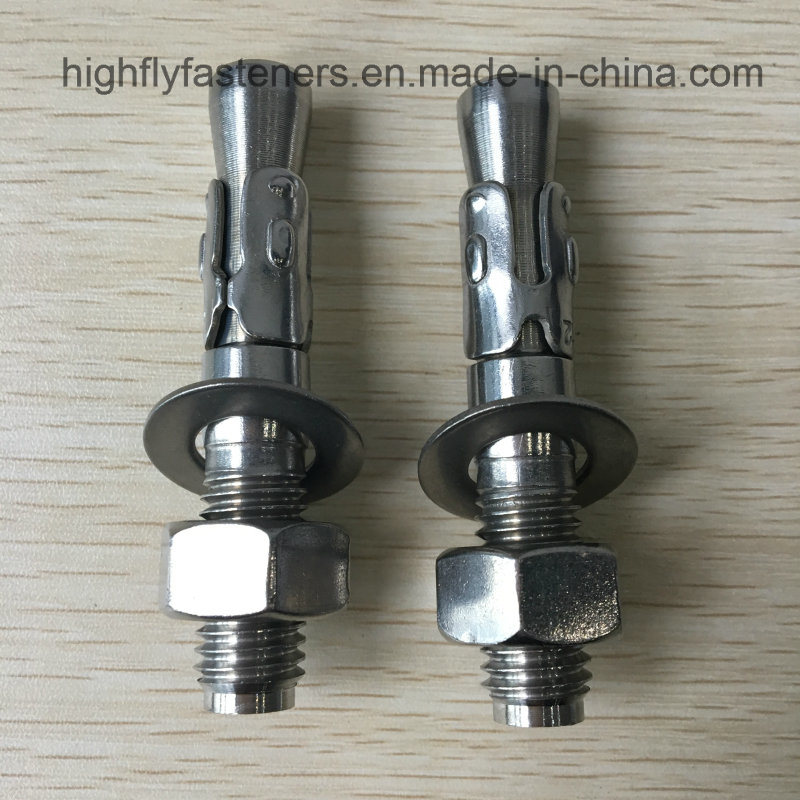 Expansion Standard Size Anchor Bolt Wedge Anchor Ss