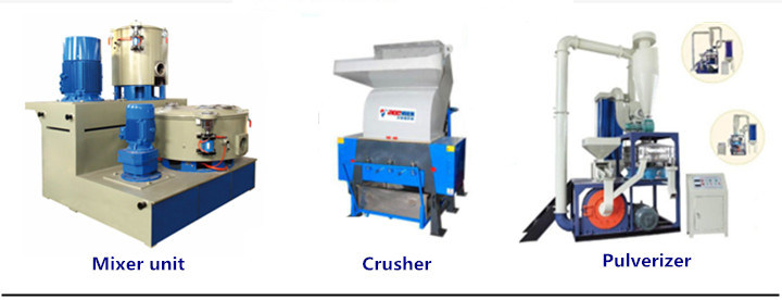 LDPE HDPE PE PP Plastic Film Single / Double Screw Extruder Pelletizing Granulating Line / Plastic Pellet / Granule Making Machine Acemien Company Manufacturer