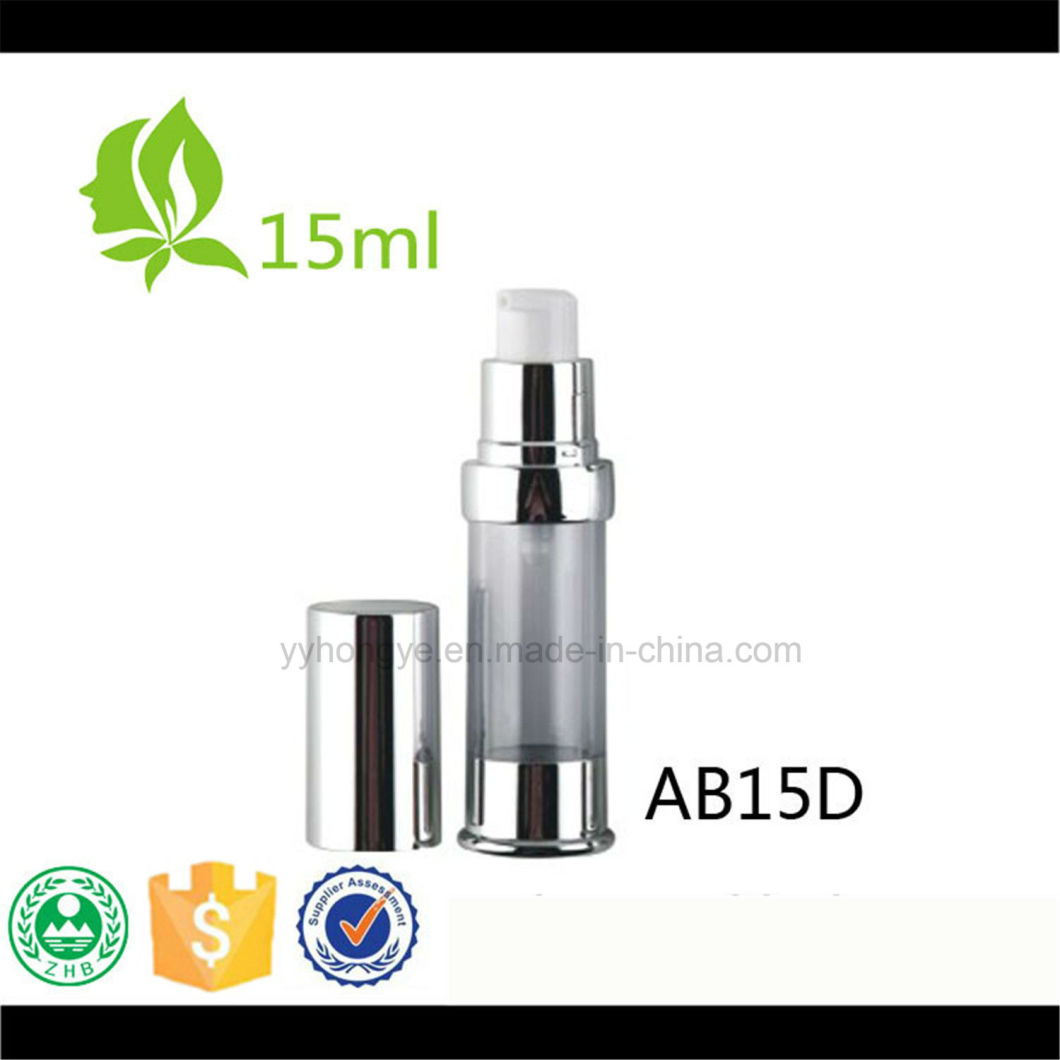 15ml Stylish Cosmetic Airless Bottle Lotion Pump Bottle