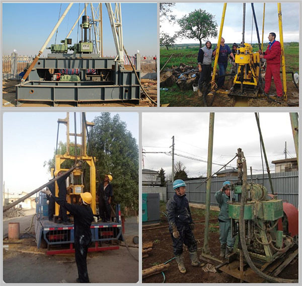 200m Depth Motor Tricycle Truck Mounted Core Drilling Rig