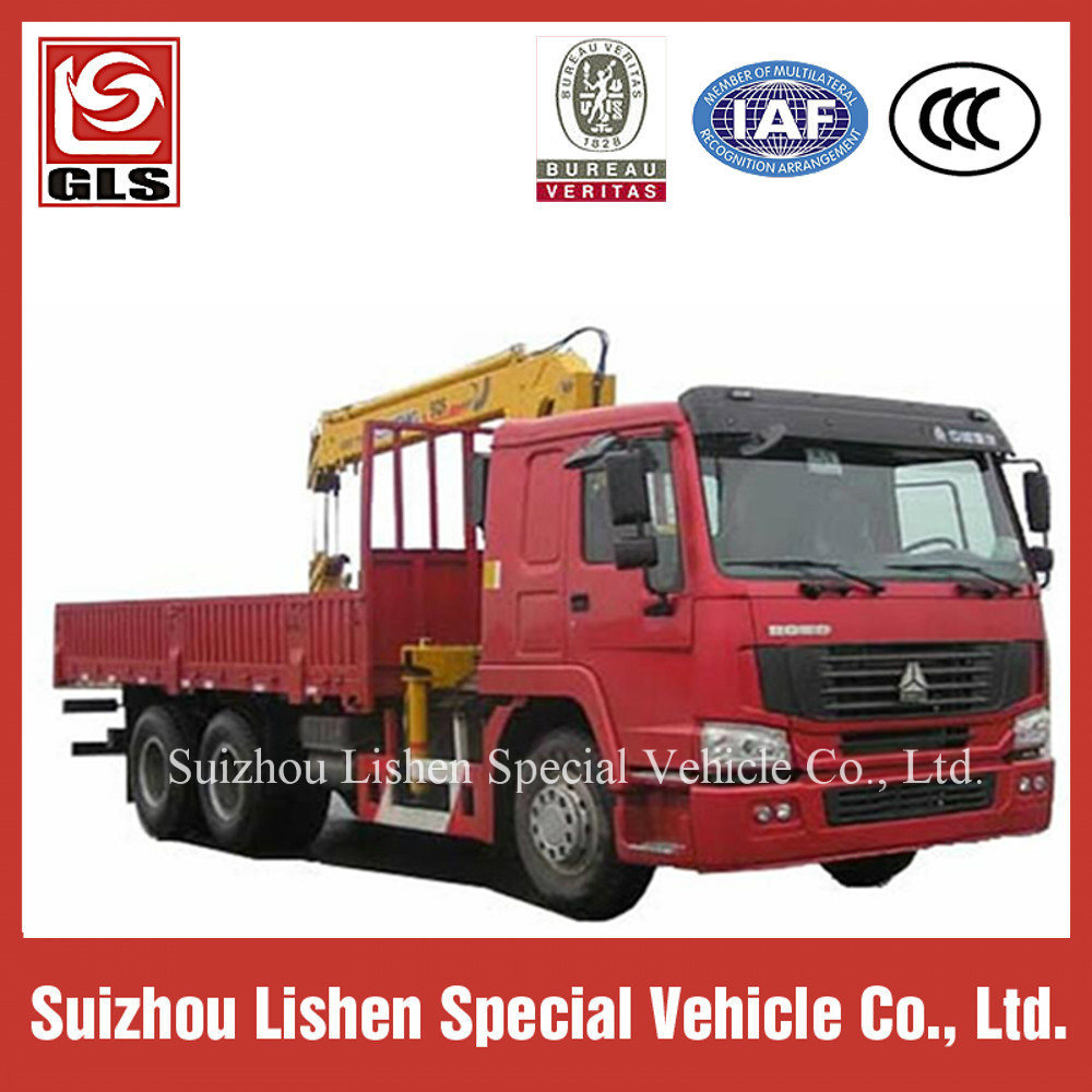 HOWO 4*2 Crane Truck Telescopic Crane Truck Sinotruk Heavy Duty