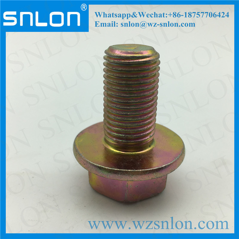 Zinc Steel Hex Head Flange Screw Bolt for Auto Parts