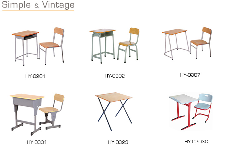 Wooden Study Desk for Children in Schools