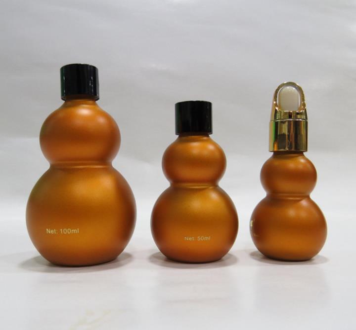 10ml20ml30ml50mldouble Gourd Essential Oil Bottle Amber Oil Bottles of Cosmetics Bottles