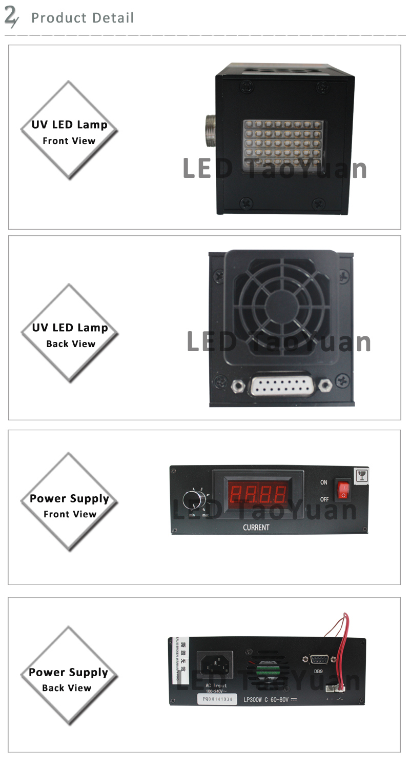 UV Curing Lamp 365-395nm 100W UV Lamp