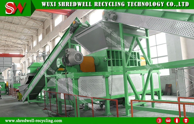 Automatic Double Shaft Crusher for Recycle Old Tire/Tyre/Metal/Wood/Plastic/E-Waste