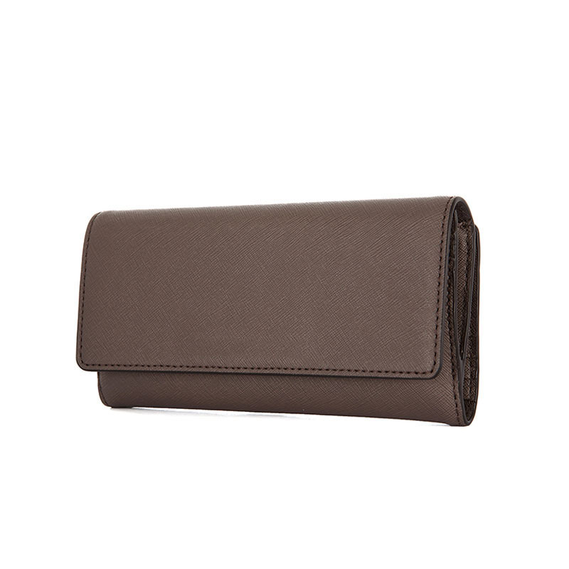 Yc-W001 Trendy Fashion Simple Design Long Wallet Handmade Saffiano PU Women Wallets