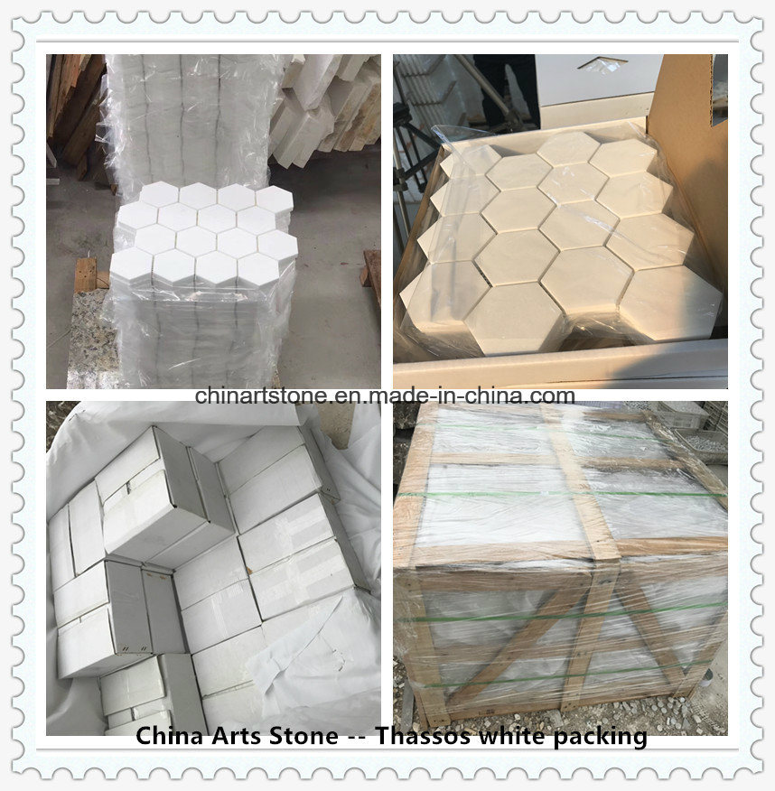 Bianco Thassos/ Crystal Pure White Nature Marble Tiles for Decoration Projects