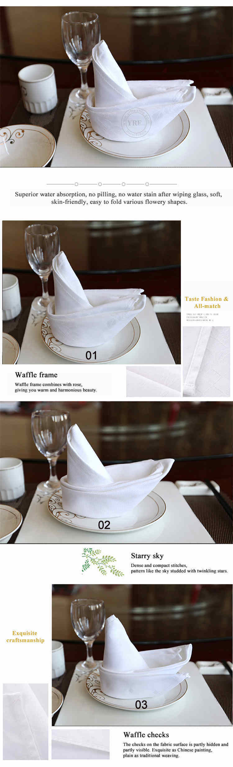 Factory Price Restaurant Wedding Cheap Price Organza Napkins