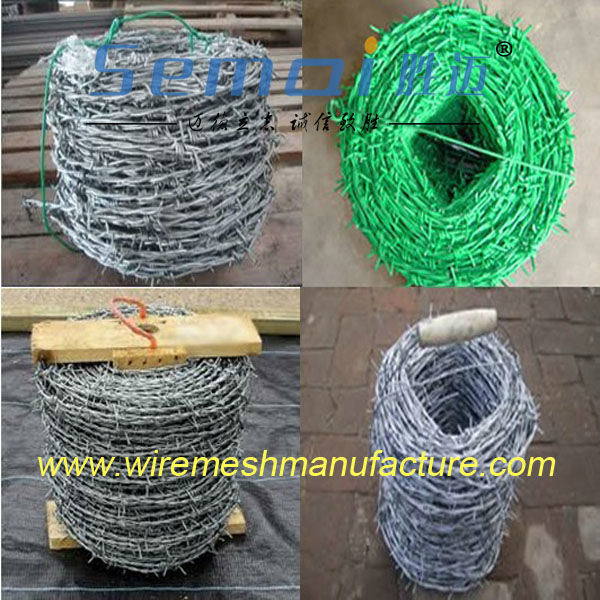 China High Quality PVC Galvanized Barbed Wire for Sale