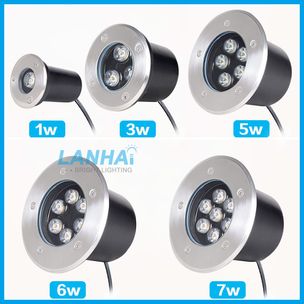 1W 3W 5W 6W 7W 9W 12W 15W 18W 24W 36W 24V Flowerbeds LED Buried Lamp Underground Lights