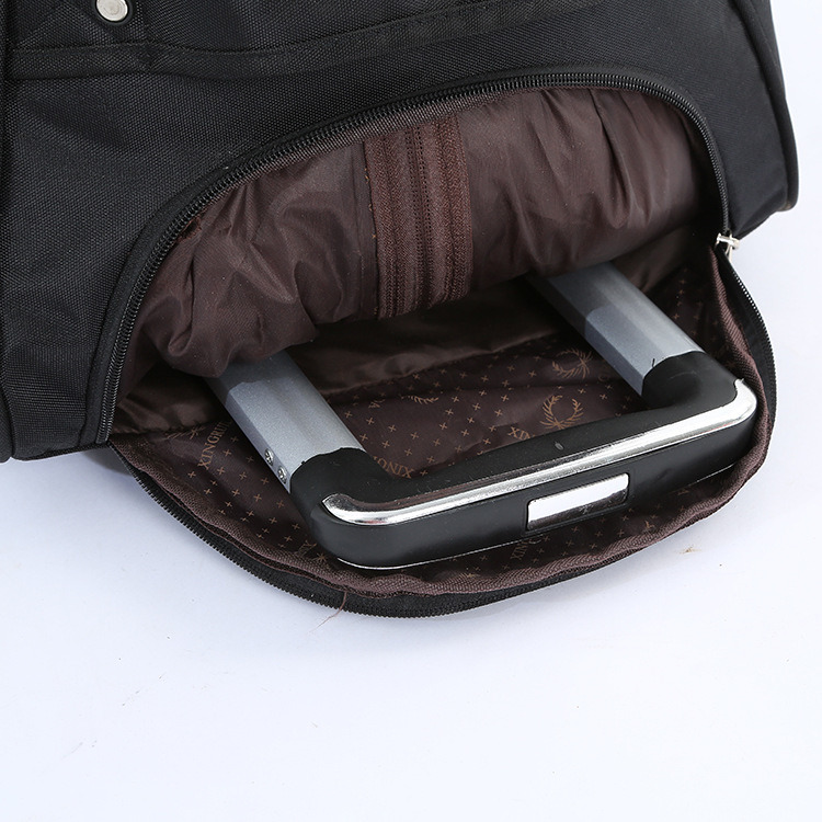 Fashion Portable Polyester Oxford Fabric Duffel Trolley Travel Bag