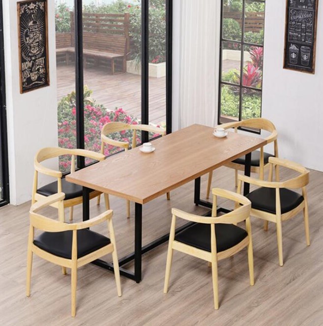 China Factory Dining Furniture Restaurant Dining Table and Chair Set