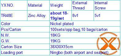 TR48E Metal Tubeless Valve