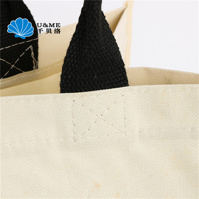 Webbing Belt Handle Canvas Cotton Bag