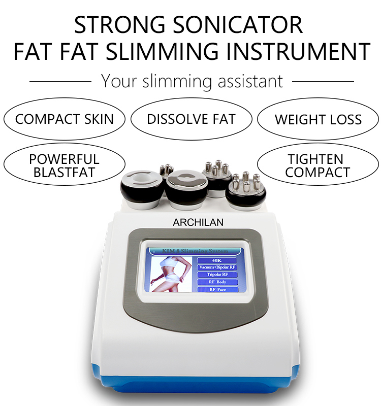 Professional V - Shaped Body Toning Machines Cavitation Weight Loss Slimming Machine