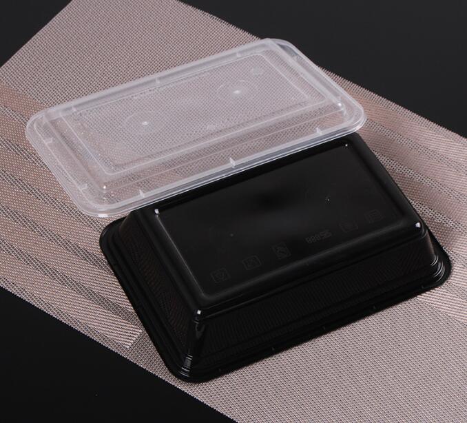 Cheap High Quality Disposable Plastic Food Lunch Box with Airtight Lid
