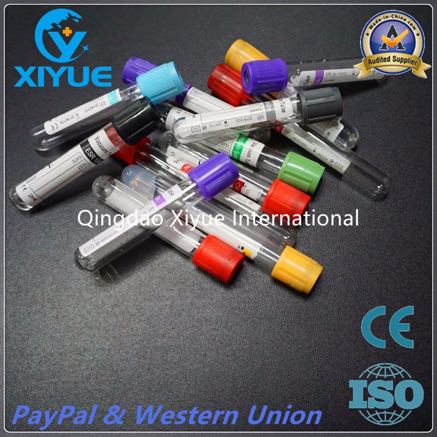 Disposable Lithium Heparin Medical Vacuum Blood Tube with Ce&ISO