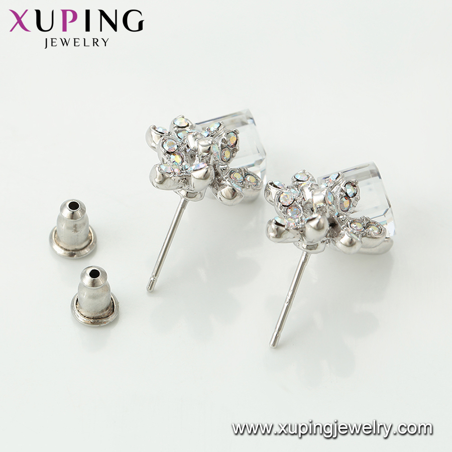 Xuping Copper Earrings Handmade Crystals From Swarovski Women Stud Earrings