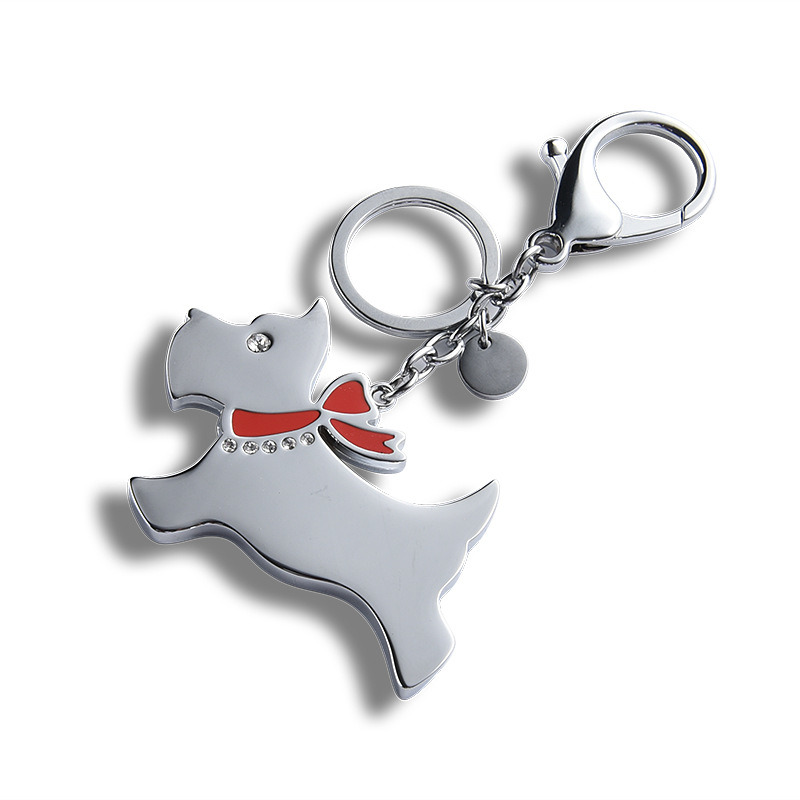 OEM Promotional Cheap Dog Shaped Custom Keychain