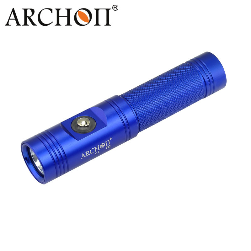 Archon V10 Mini LED Flashlight 60 Meters Scuba Mini Diving Flashlight Diving Rechargeable Flashlight
