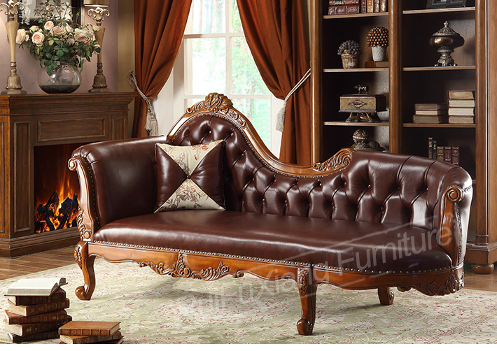 Leather Chaise Lounge for Wife (O271)