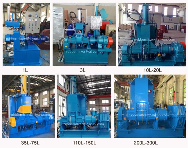 New Design Hydraulic Tilting 35 Liter Intensive Plastic and Rubber Dispersion Mixer