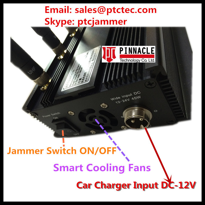 All in One RF Wireless Signal Jammer GPS/GSM/CDMA/Lojack Signal Jammer