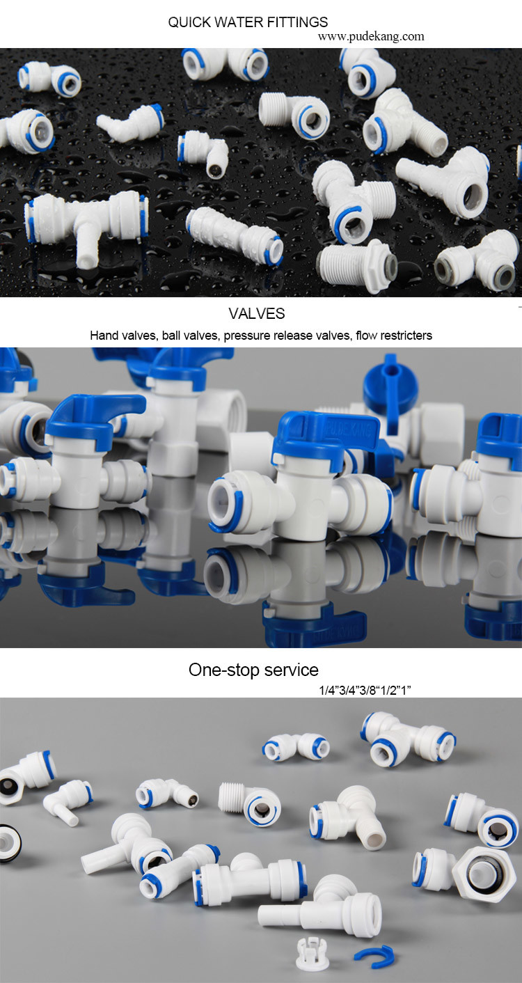 12mm Push Fit Plastic Quick Connector Fittings