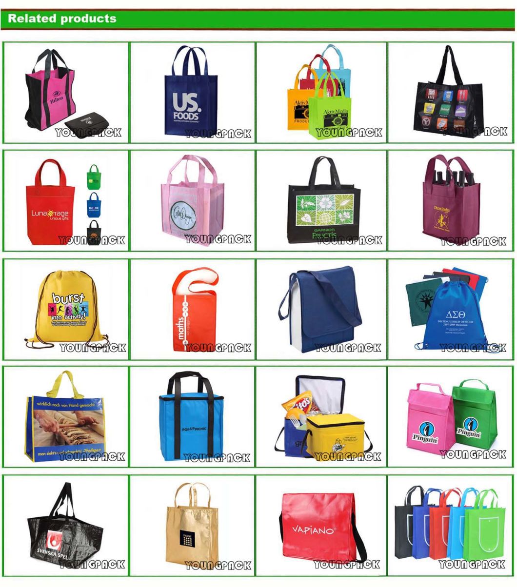 Promotional Eco Friendly Reusable Mini Snap Non-Woven Lunch Tote Bag