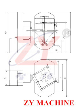 Htd-400 Mixing Capacity 200kg Per Batch/Raw Powder Material Lifting Bin Mixing/Blender/Mixer