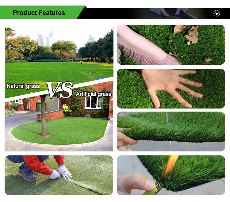 Hot Sale 25mm-40mm Natural Looking Landscape Synthetic Artificial Grass