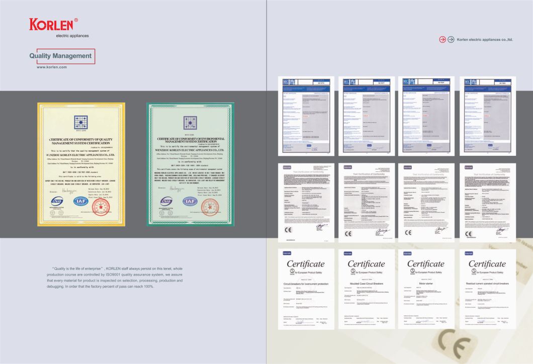 Korlen New Type Miniature Circuit Breaker with 10ka High Making and Breaking Capability MCB with Ce, CB, Semko, NF, Sirim, SNI,