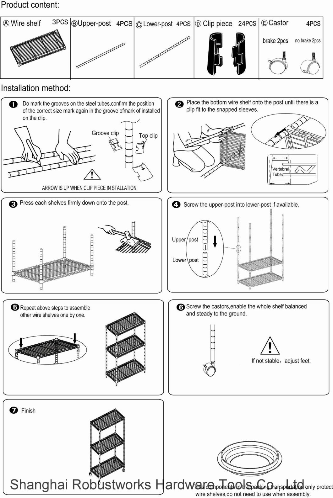 3 Tiers Chrome Plated Home Use Wheeled Wire Shelf (356083)