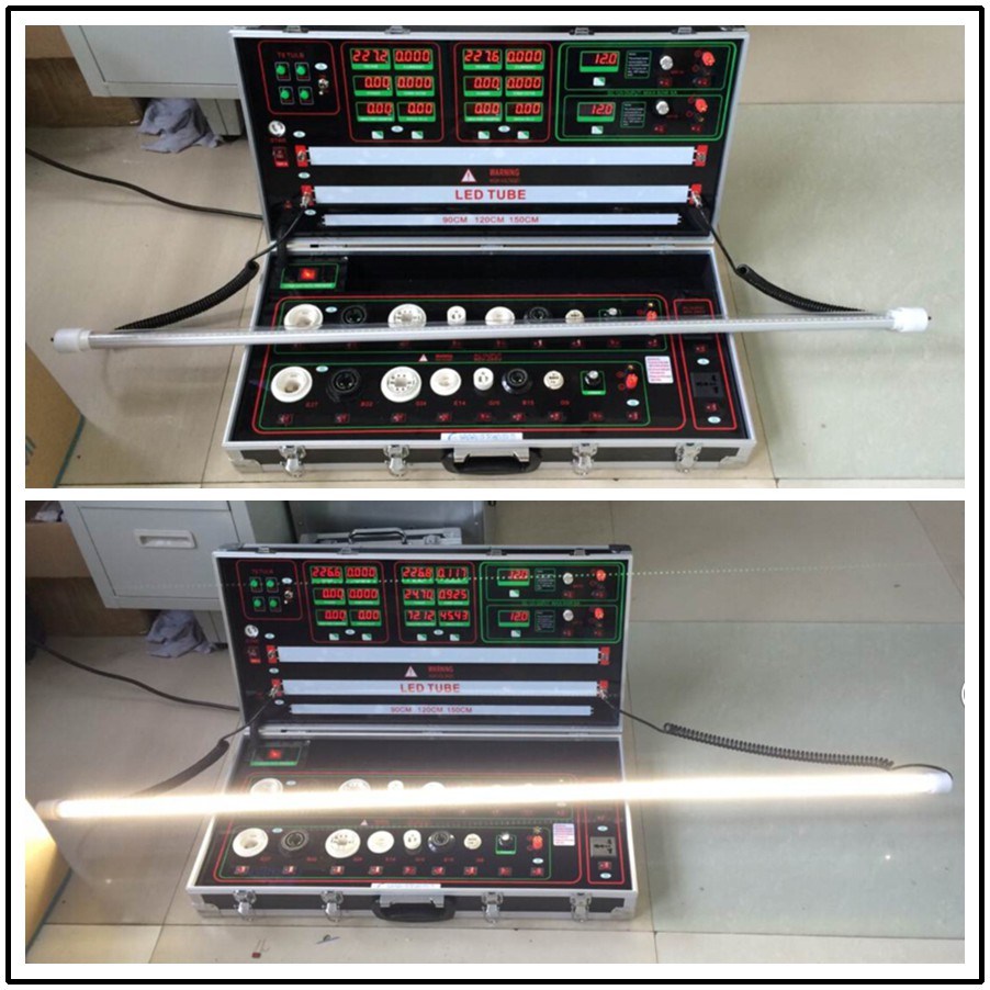 LED Light Lamp Tester for Tube Bulb with Dimmer CCT and Lux LED Demo Case