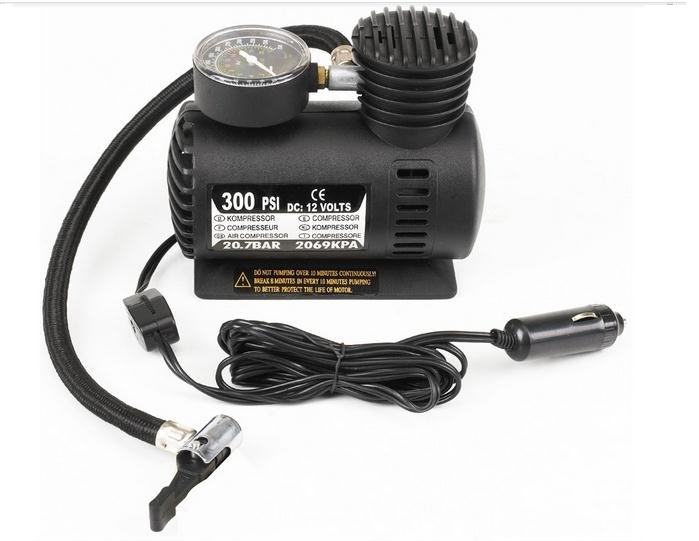 250psi DC 12V Portable Electric Mini Tire Inflator Air Compressor Car Auto Pump