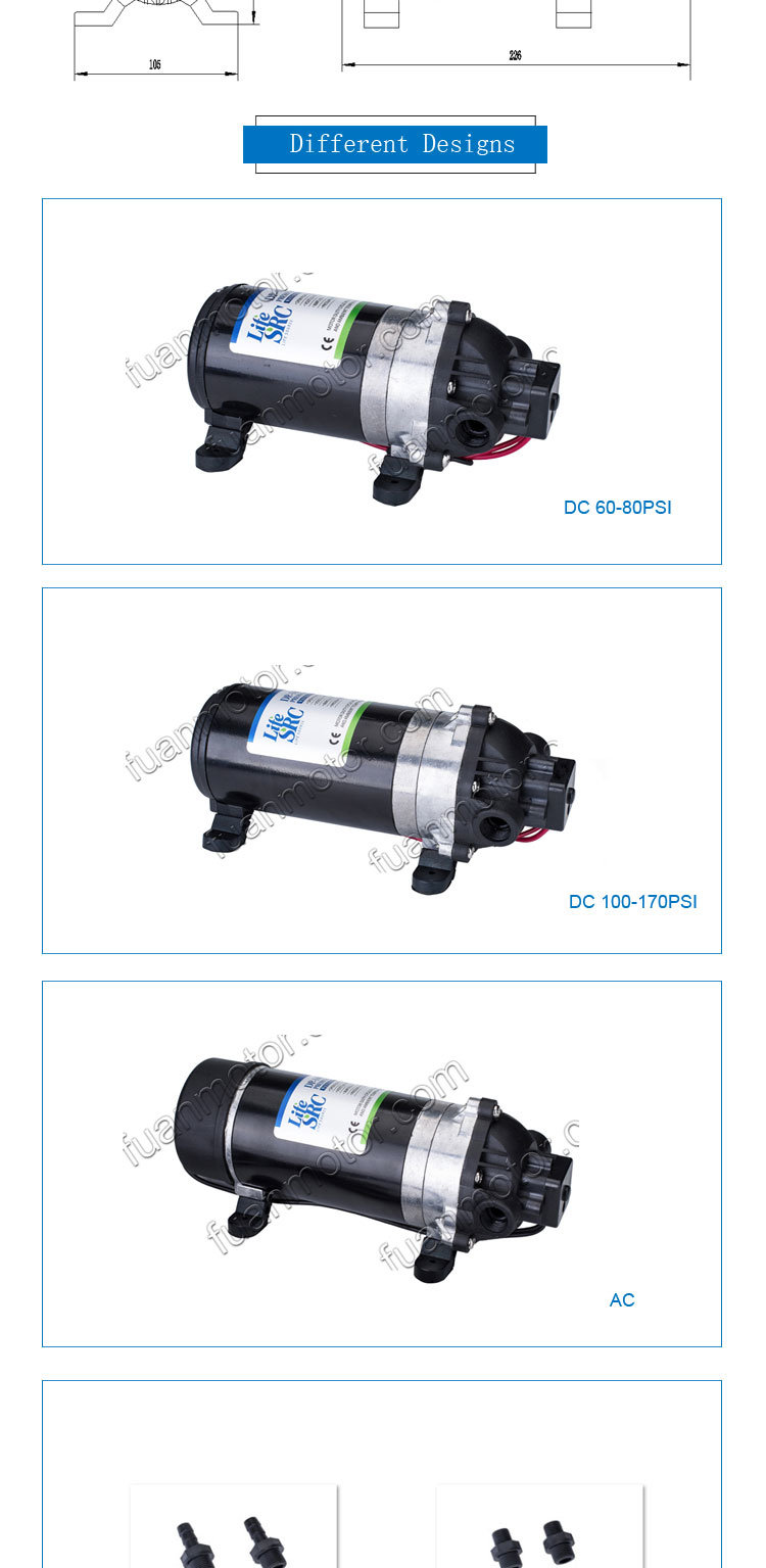 DC & AC RO Water Filter Pump