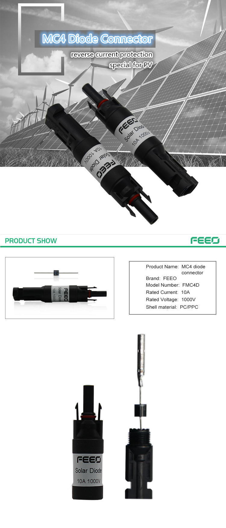 China 2016 New Products Wire Mc4 Solar Connector